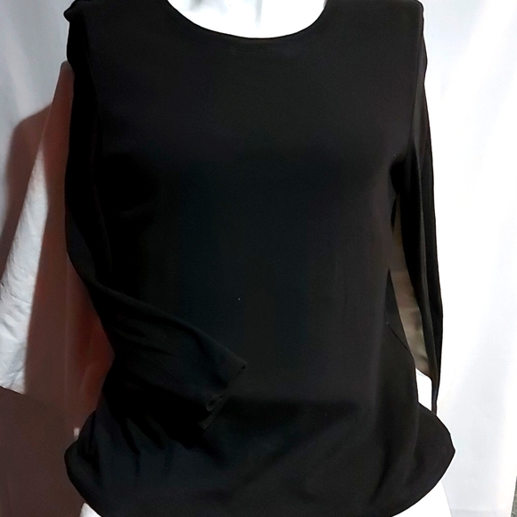 Gap ladies XXL long sleeve black pull over top - Picture 1 of 4